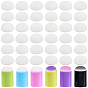 30Pcs 6 Colors Plastic Finger Sponge Daubers for Painting, with 36Pcs Self-adhesive Sponge Head for Finger Painting