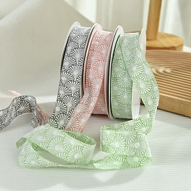 10 Yards Polyester Flower Jacquard Ribbons, Garment Accessories, Gift Packaging