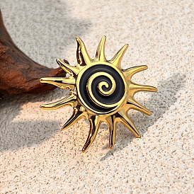 304 эмалированные манжеты из нержавеющей стали для женщин, солнце, ионное покрытие (ip)