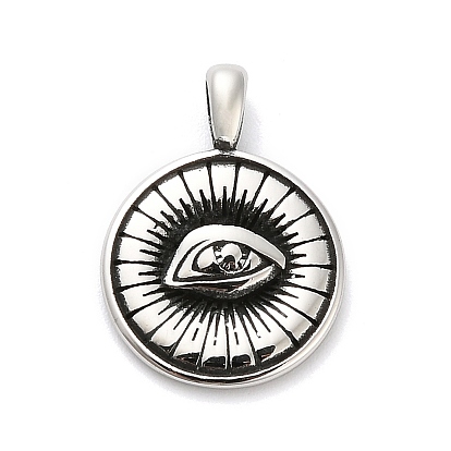 316 хирургические подвески из нержавеющей стали, плоские круглые с глаз