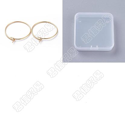 100шт. 316 фурнитура для сережек-колец из хирургической нержавеющей стали, кольца для бокалов вина