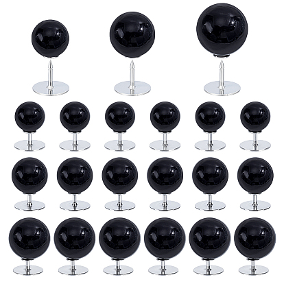 48 шт. 3 стили пластиковые перламутровые пуговицы без пришивания, круглые, с 48шт иглой