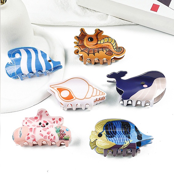 Заколки для волос из пвх, мультяшные аксессуары для волос