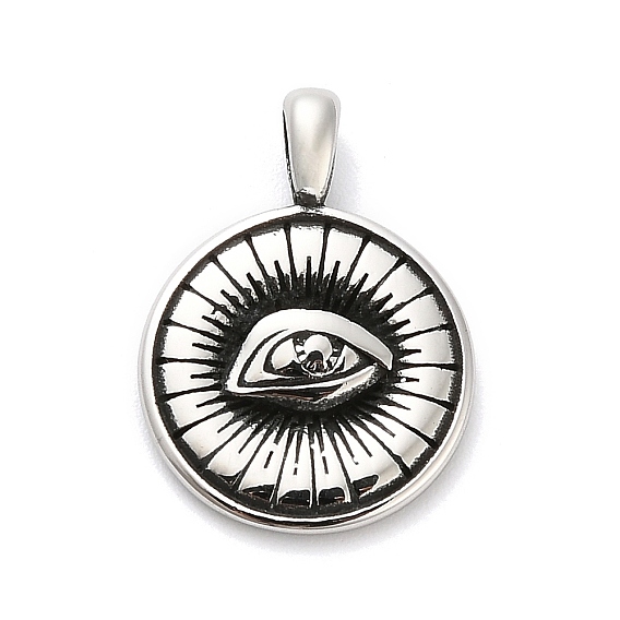 316 хирургические подвески из нержавеющей стали, плоские круглые с глаз