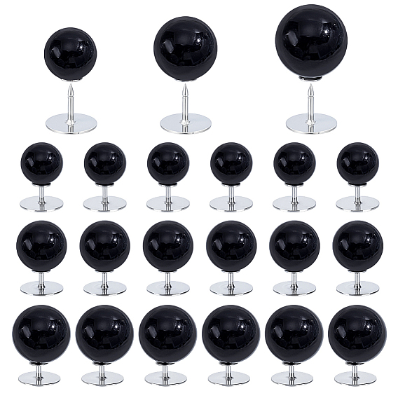 48 шт. 3 стили пластиковые перламутровые пуговицы без пришивания, круглые, с 48шт иглой