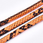 PU Leather Cords, Imitation Snake Skin