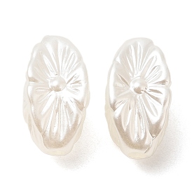 ABS Plastic Imitation Pearl Beads, Flower