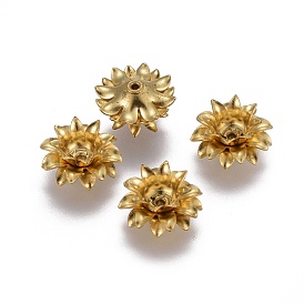 Multi-Petal Brass Bead Caps, Flower
