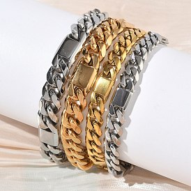 304 браслеты из нержавеющей стали с кубинскими звеньями для женщин