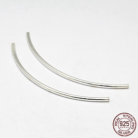 Tube 925 Sterling Silver Beads