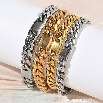 304 браслеты из нержавеющей стали с кубинскими звеньями для женщин