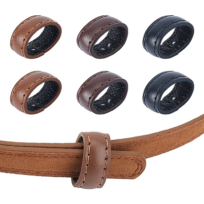 18Pcs 3 Colors Leather Belt Loop Ring