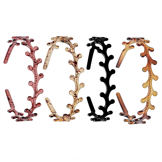 Резинки для волос из пластика ПК, волнистый