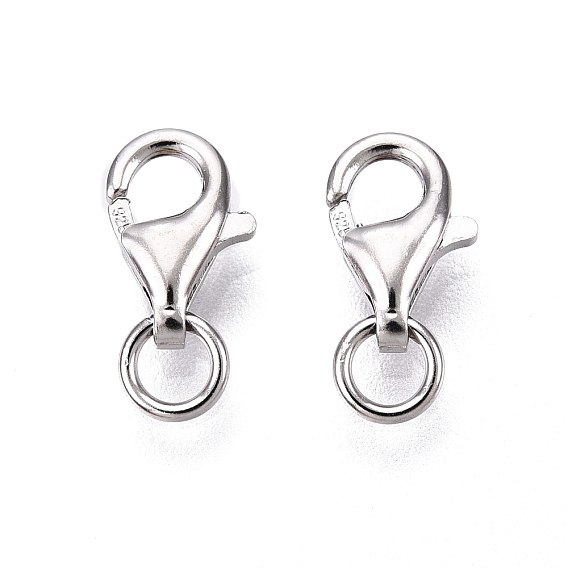 925 стерлингового серебра застежкой омар коготь, с прыжковых колец