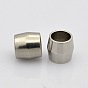 Barrel 304 Stainless Steel Beads, 8x8mm, Hole: 6mm
