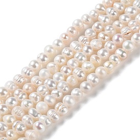 Natural Cultured Freshwater Pearl Beads Strands, Potato, Grade A++