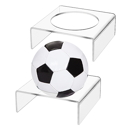Supports en acrylique pour ballons de football, carrée