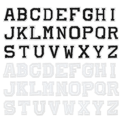 156шт. 2 цвета ниток для вышивки букв от A до Z на нашивках, термоклей, аксессуары для костюма, аппликация