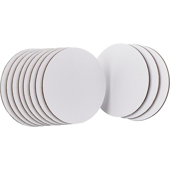 Картины на холсте панно, с мелованной бумагой на обороте, пустые доски для рисования, для масляной и акриловой живописи, плоско-круглые