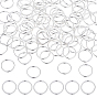100 pcs anneaux de saut en laiton de placage en rack, Anneaux ouverts, plaqué longue durée