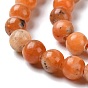 Натуральные оранжевые кальцитовые шарики, круглые