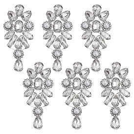 6шт. цветок из стразов, аксессуары для украшения своими руками