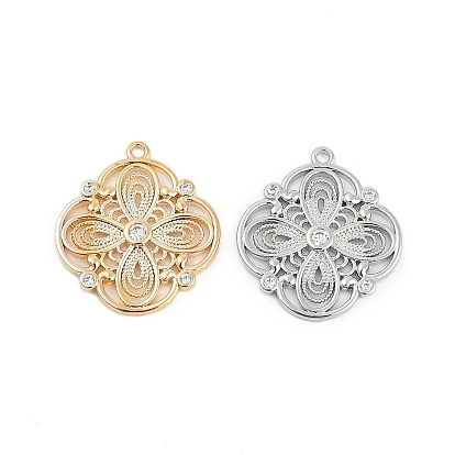 Латунный микропаве кубический цирконий со стеклянными подвесками, без кадмия, без никеля и без свинца, 