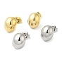 304 Stainless Steel Oval Stud Earrings