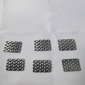 304 Stainless Steel Filigree Joiners, Square