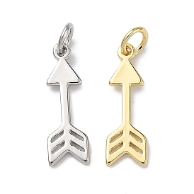 Латунные подвески, прелести со стрелами, долговечный, стойки покрытие, без свинца и без кадмия