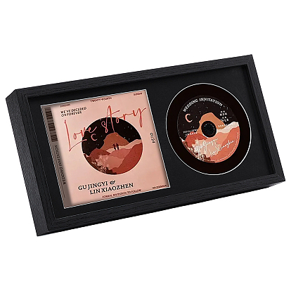 Man-made Board Plastic CD Display Stands, Photo Frame Hanging Stands for CD, Rectangle