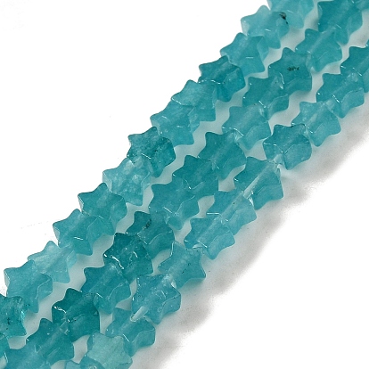 Крашеные бусы из натурального амазонита, звезда