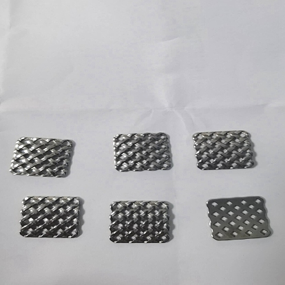 304 Stainless Steel Filigree Joiners, Square