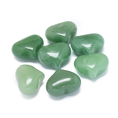 Natural Aventurine Heart Palm Stone, Pocket Stone for Energy Balancing Meditation