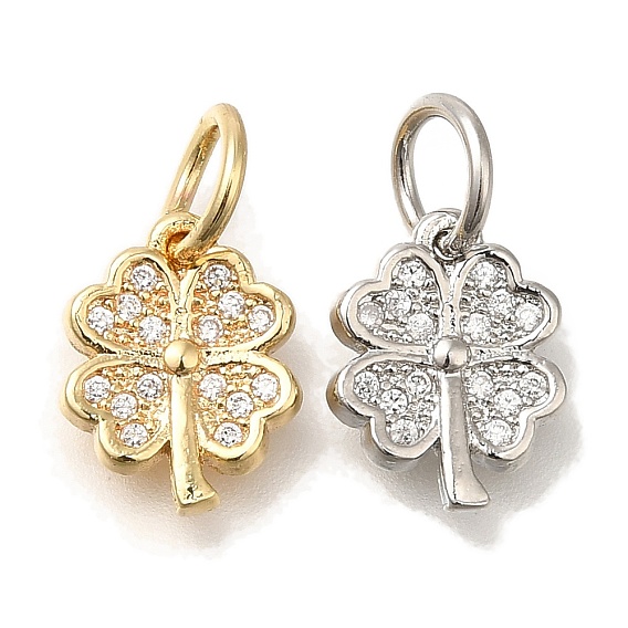 Латунные микро проложить кубического циркония подвески, долговечный, лист прелести, с целью перехода в кольце