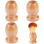 4Pcs Wooden Handle for Brush Making Accessories, Column