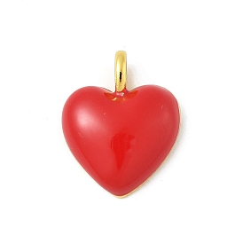 Латунь эмаль подвески, шарма сердца, золотые