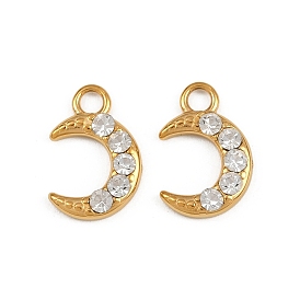 304 прелести нержавеющей стали, с кристально горный хрусталь, ионное покрытие (ip), лунное очарование