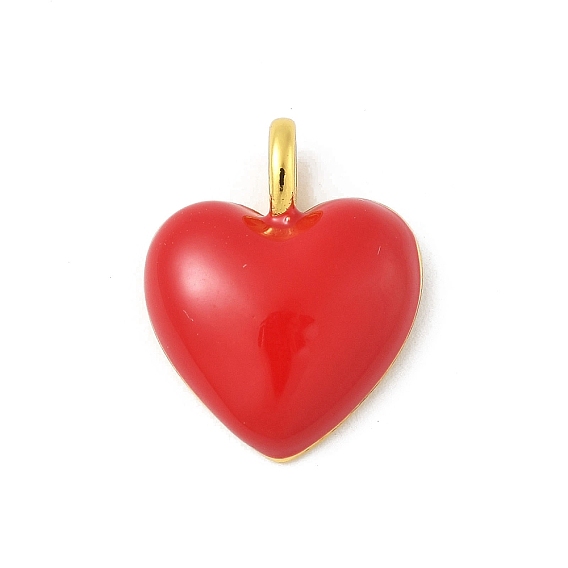 Латунь эмаль подвески, шарма сердца, золотые