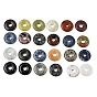 Gemstone Pendants, Donut/Pi Disc Charms