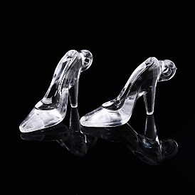 Прозрачные акриловые подвески, туфли на высоких каблуках