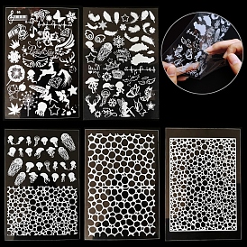 Plastic Decorative Films, Transparent Image Sheets for Resin Craft, Resin Filling Material