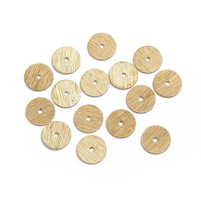 Rack Plating Brass Spacer Beads, Long-Lasting Plated, Heishi Beads, Disc