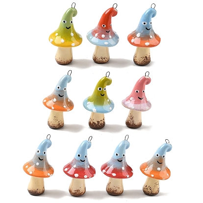 Осенние фарфоровые большие подвески, с железом найти, грибные прелести