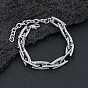 Mybeadsfindings 304 Stainless Steel Link Chain Bracelet