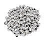 Tibetan Style Alloy European Beads, Large Hole Beads, Oval
