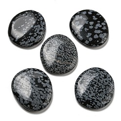 Natural Snowflake Obsidian Beads, No Hole/Undrilled, Nuggets