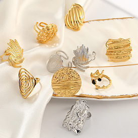 304 открытые кольца манжеты из нержавеющей стали, нержавеющая сталь цвет / золотой