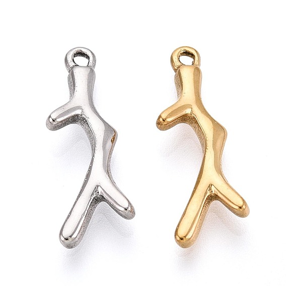 304 подвески-ветки из нержавеющей стали, ионное покрытие (ip)