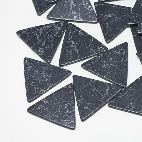 Synthetic Turquoise Cabochons, Triangle